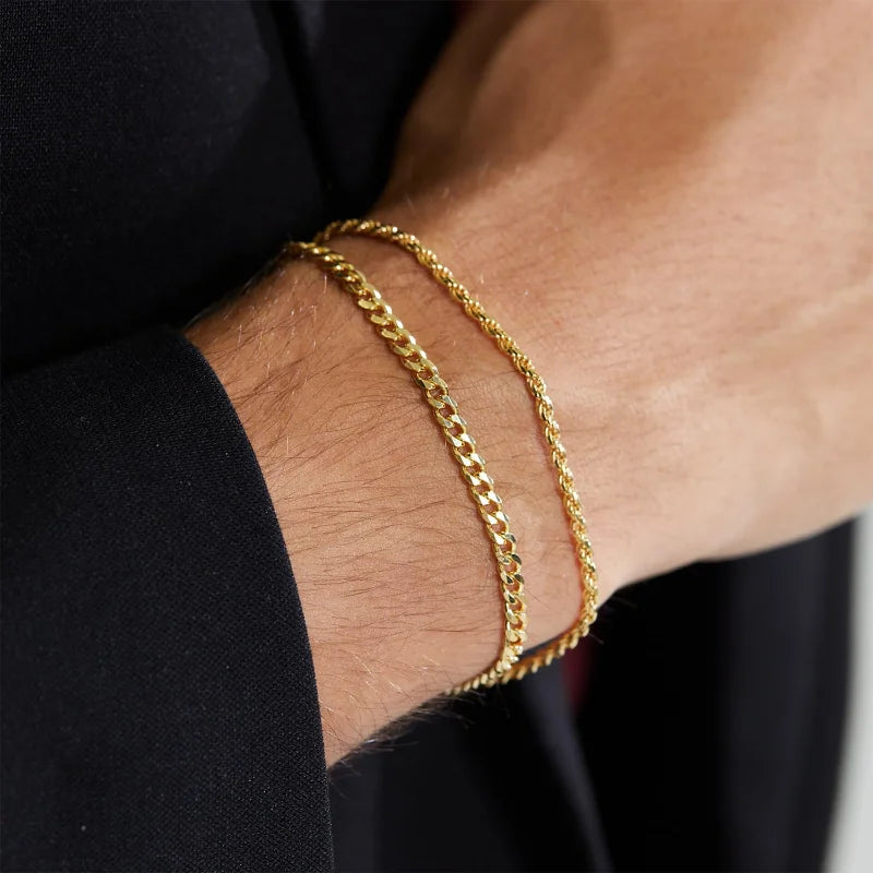 MEN'S BRACELET – CLASSIC DOUBLE CHAIN