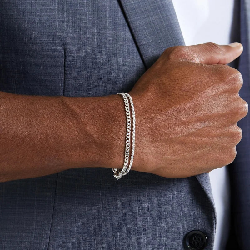 MEN'S BRACELET – CLASSIC DOUBLE CHAIN