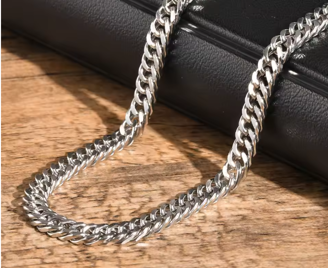 Colar Masculino em Aço Inoxidável Premium - 50cm