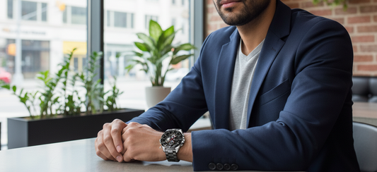 MEN'S SPORTS WATCH – BLACK STAINLESS STEEL