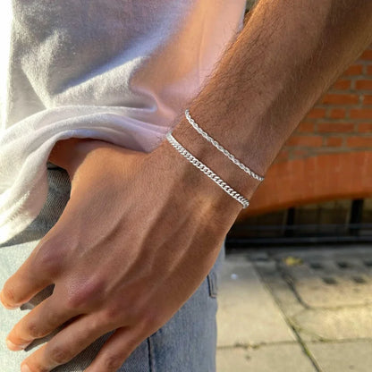 MEN'S BRACELET – CLASSIC DOUBLE CHAIN