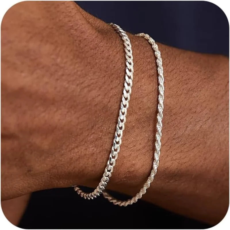 MEN'S BRACELET – CLASSIC DOUBLE CHAIN