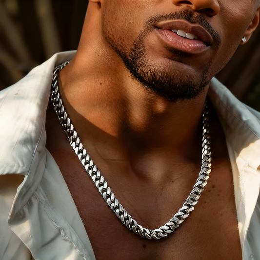 Colar Masculino em Aço Inoxidável Premium - 50cm