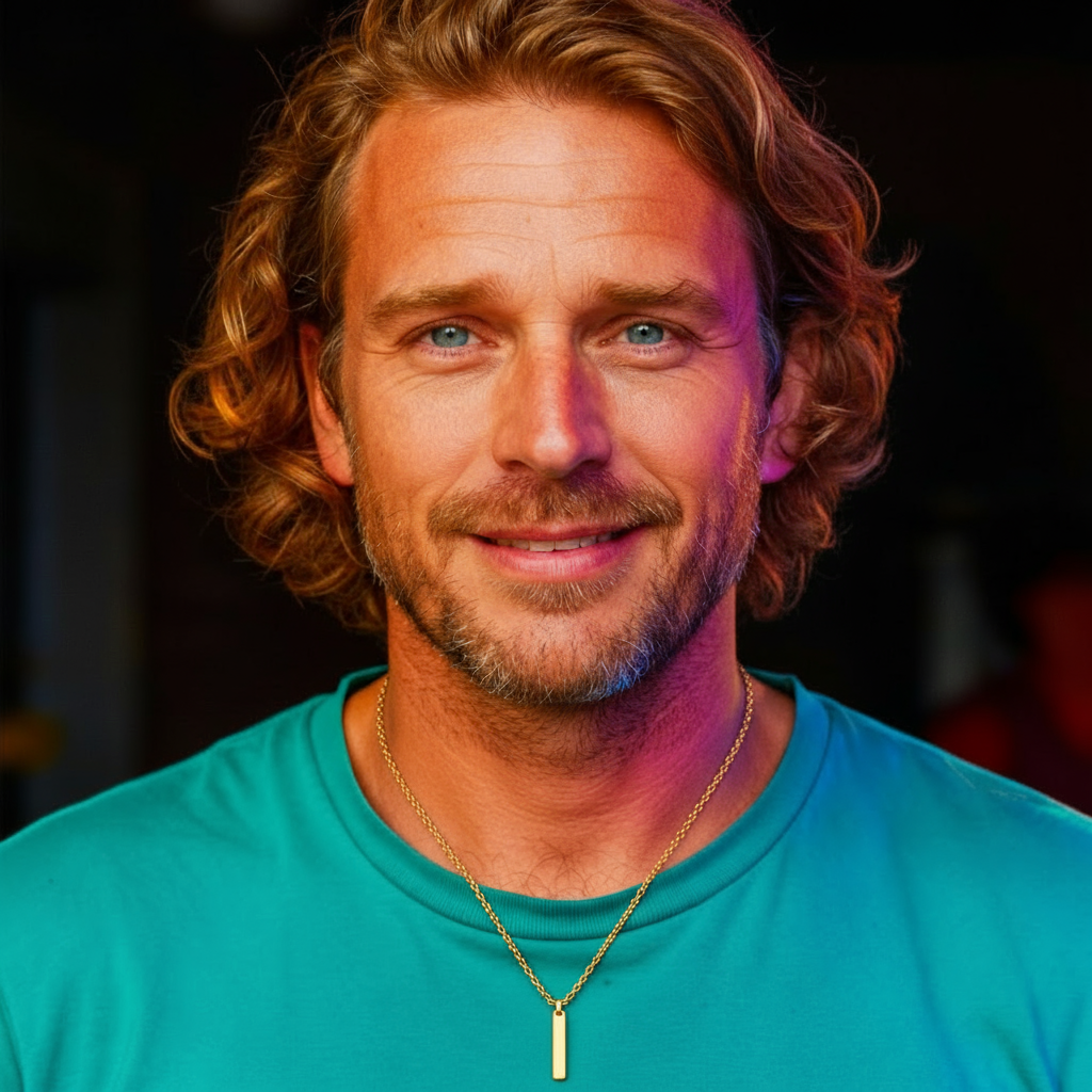 Colar Minimalista em Aço Inoxidável com Pingente Retangular