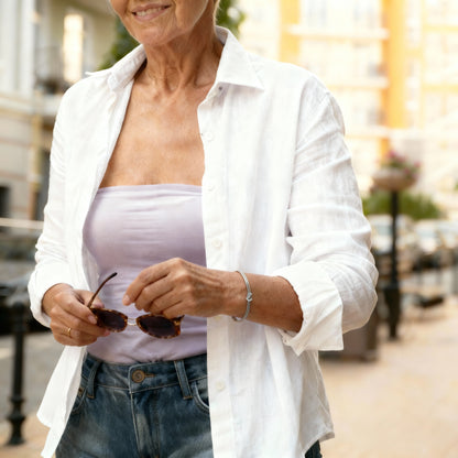 Pulseira em Aço Inoxidável com Nó Elegante